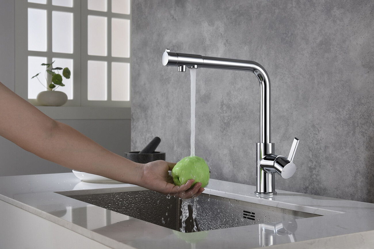 Смеситель для кухни с подключением фильтра хром Timo Hette 1026-00F - изображение 2