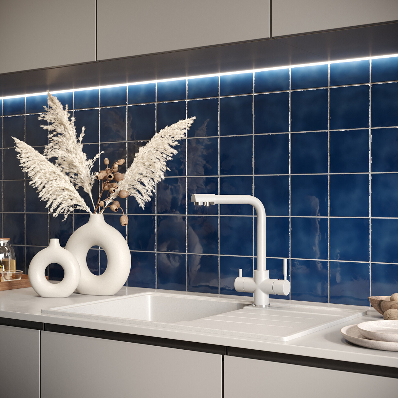 Мойка кухонная платина Domaci "Солерно" DP 780-04 - изображение 5