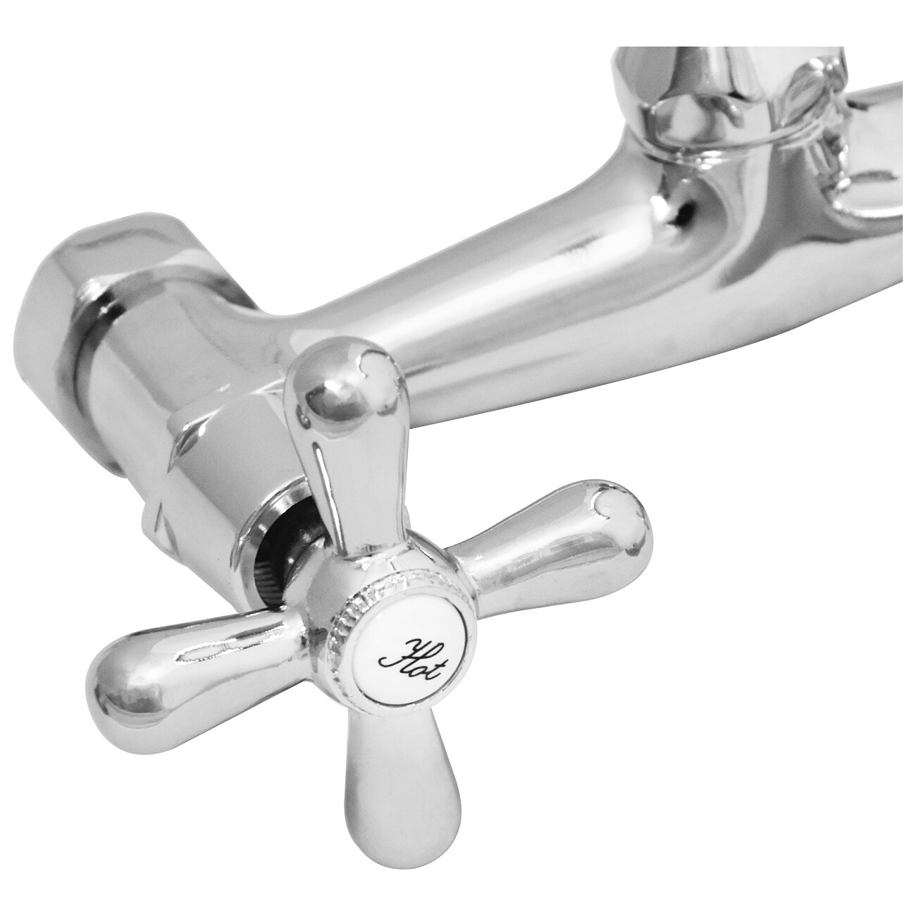 Смеситель для кухни настенный двухвентильный хром Juguni Parus 0402.981 - изображение 11