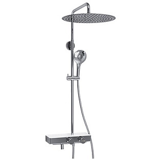 Душевой комплект с верхним душем и лейкой хром Wasserkraft A113.117.101.CH Thermo