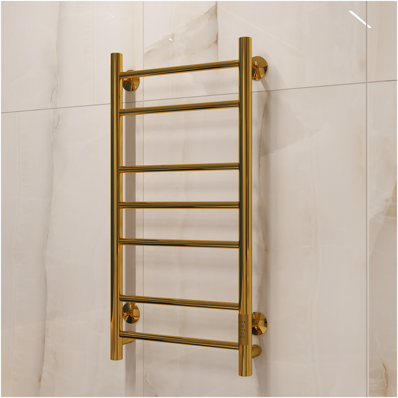 Полотенцесушитель электрический 80x40 см золотой Ewrika "Сафо" АС3 СафоАС380х40золЕ - изображение 2