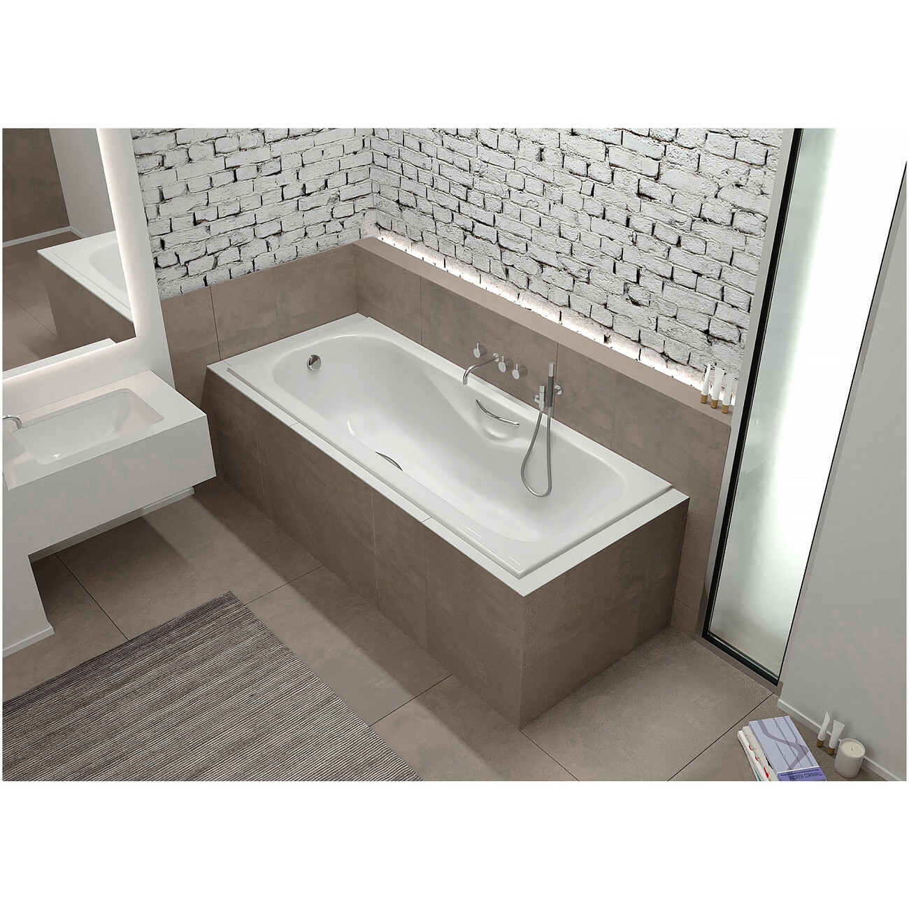 Ванна чугунная 170x75 с ручками белая Diwo "Ярославль" DY0015, D0017 - изображение 9