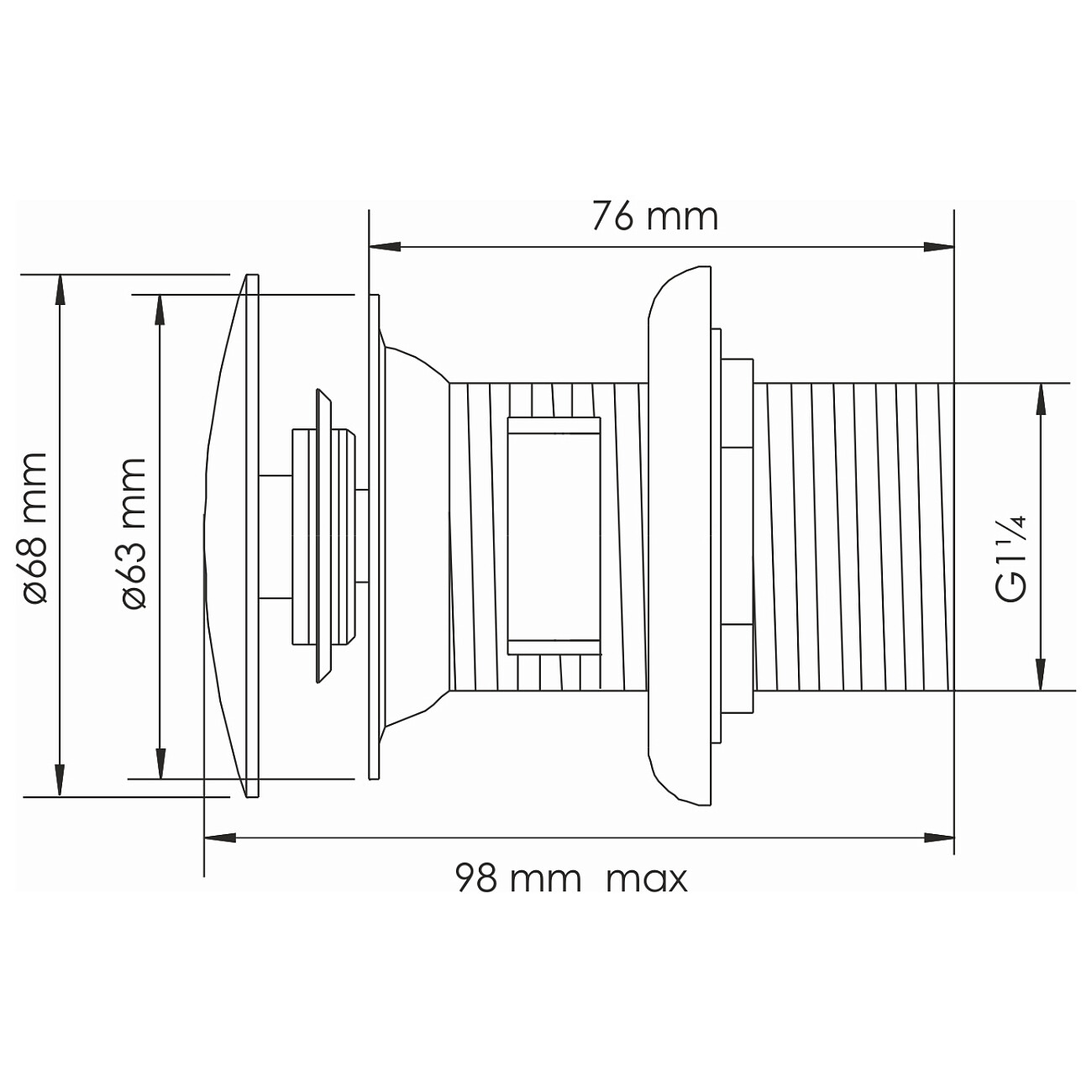 Донный клапан розовое золото Wasserkraft A336 9071253 - изображение 2