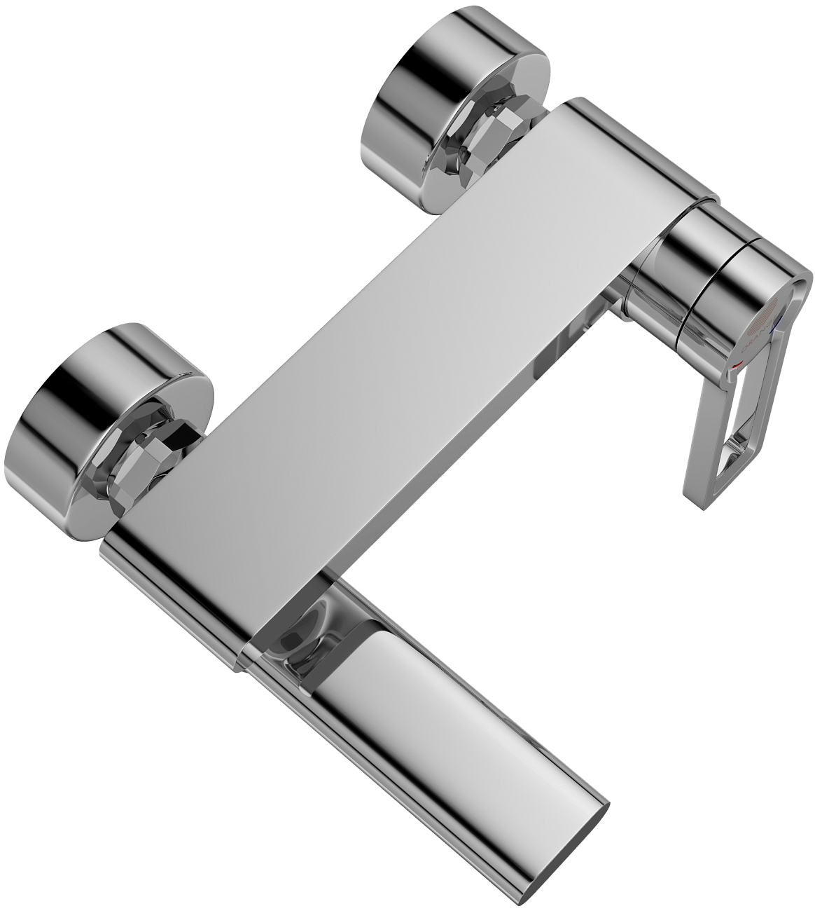 Смеситель для ванны с душем настенный с аэратором хром Stworki "Копенгаген" KP-02cr - изображение 7