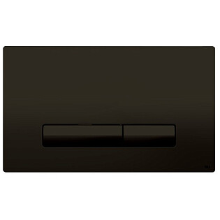 Панель смыва механическая двойная пластиковая черная Oli Glam Soft touch 139187