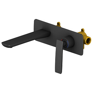 Смеситель для раковины встроенный черный Timo Helmi 4071-03SM