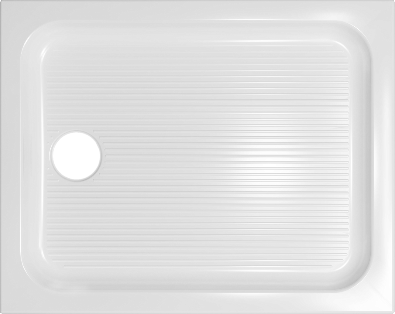 Поддон для душа акриловый прямоугольный с экраном 100х80 см белый Diwo "Углич" Щ0000058935 - изображение 3