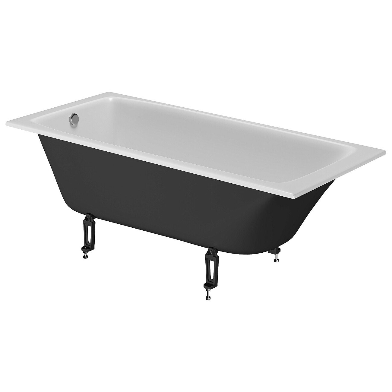 Ванна чугунная 170х75 см белая Creto Flight 27-1175 - изображение 5