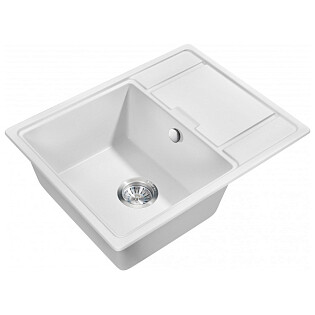 Мойка кухонная белая Milacio Navarra 65 Cuarzo MC.77062