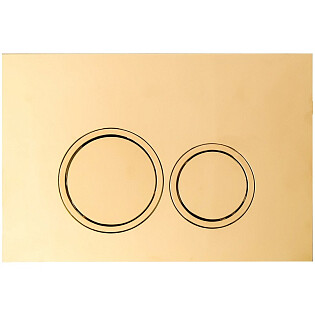 Кнопка смыва двойная механическая шампань золотая CR05CG Ceruttispa CT8972