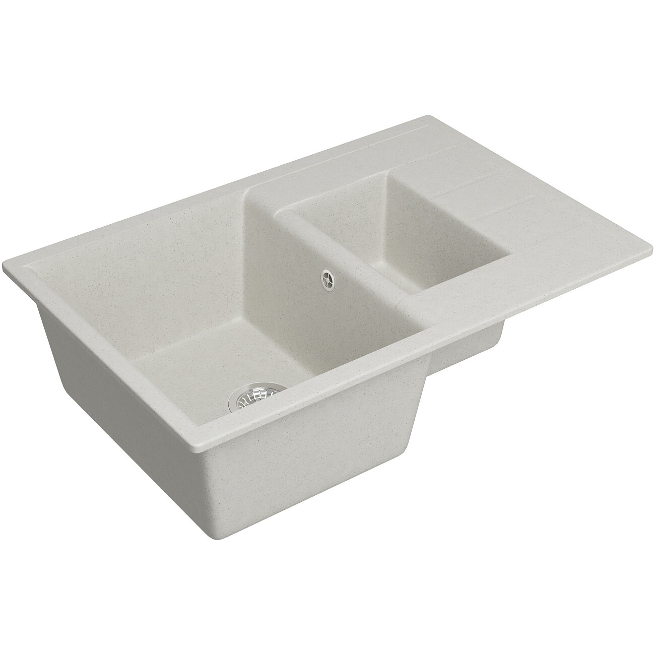 Мойка кухонная белая Domaci "Болонья" М-210-001 - изображение 9