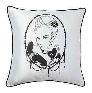 Подушка с рисунком Intriguer White