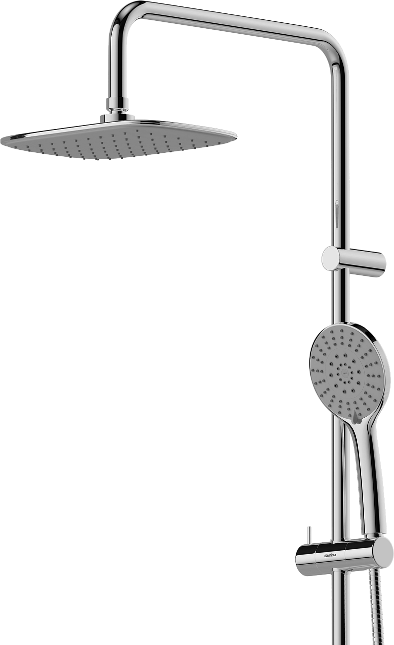 Душевая стойка с верхним душем и мыльницей хром Stworki "Дублин" HFDB97000 - изображение 7