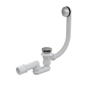 Слив-перелив для ванны полуавтомат круглый хром Ravak X01377