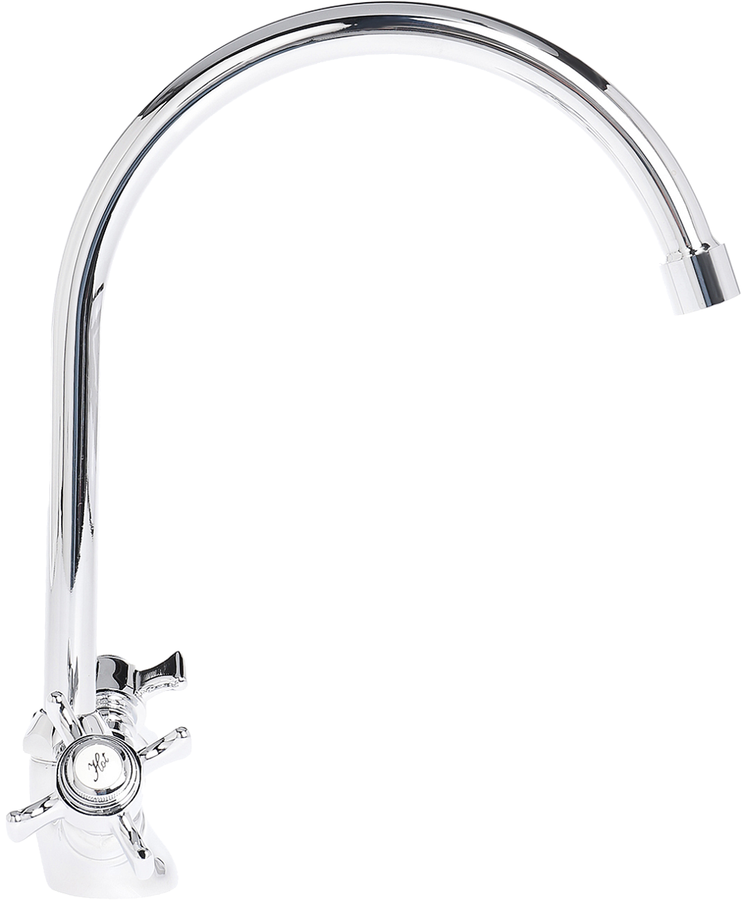 Смеситель для кухни двухвентильный хром Domaci "Равенна" D1700000 - изображение 5