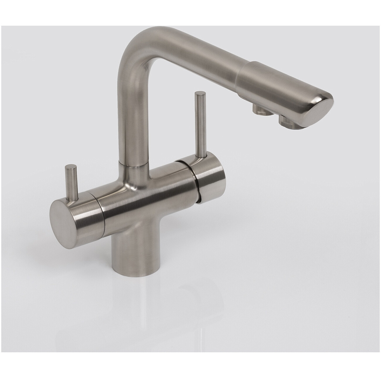 Смеситель для кухни под фильтр из латуни никель Wasserkraft A8027 - изображение 8