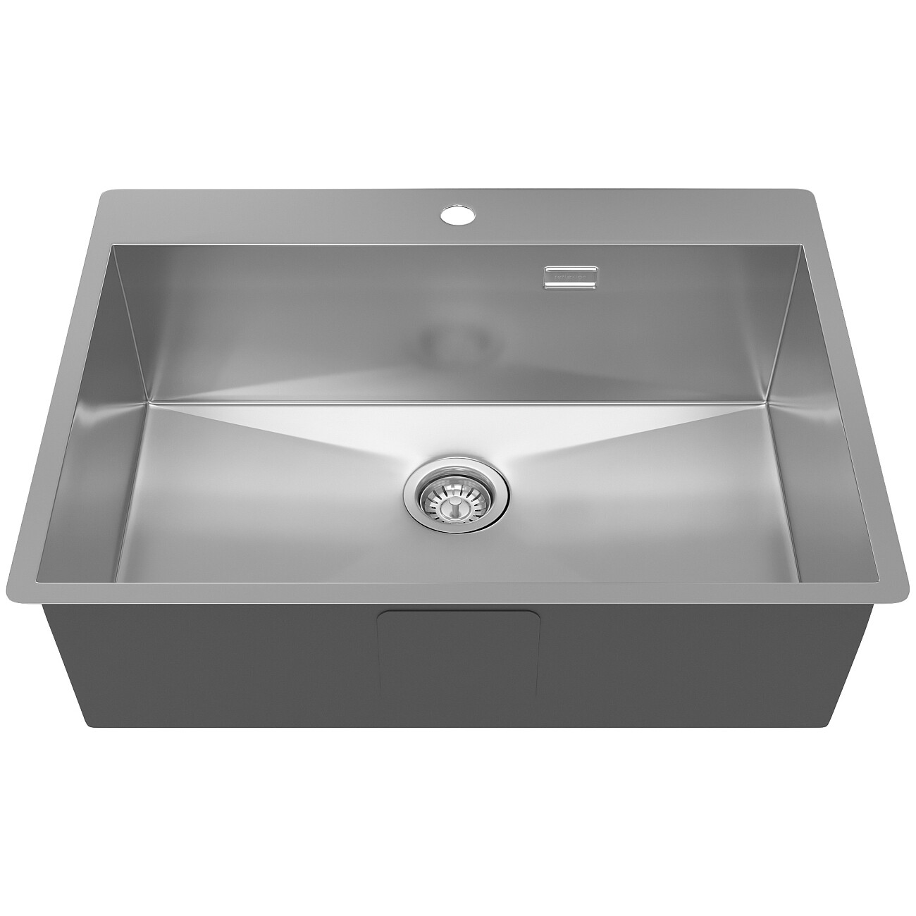 Кухонная мойка из нержавеющей стали 50х65 см полированная сталь Reflexion Iseo RX2265SS - изображение 3