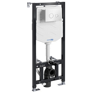 Инсталляция для унитаза с кнопкой Wasserkraft Aller 10TLT.010.ME.WH01
