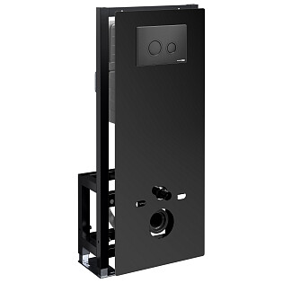 Инсталляция для подвесного унитаза с кнопкой смыва черная Glan 66TLT.010.ME.BL.MB01