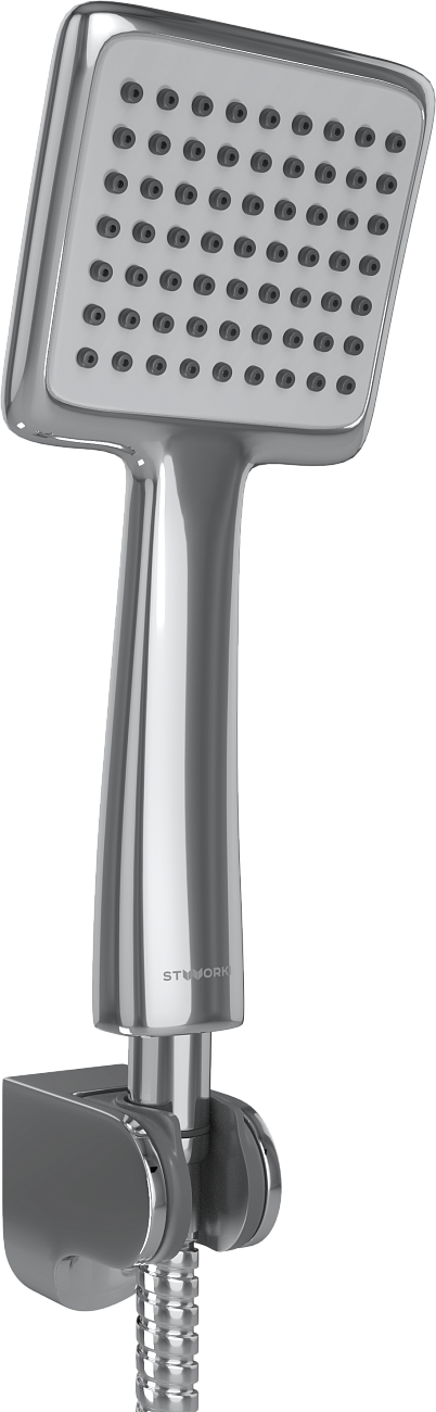 Душевой комплект с верхним душем и смесителем для душа хром Stworki "Алта" HDA1814YR3 - изображение 5