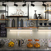 Интерьер кафе и ресторана в стиле лофт, проект «Кафе на велосипеде»