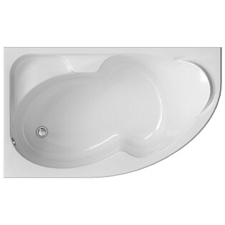 Ванна акриловая угловая левая 105х170 см белая Creto Doris 14-170105L