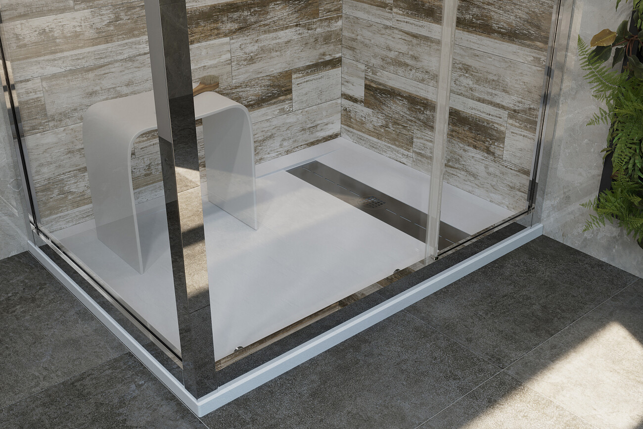 Поддон для душа с сифоном 120x90 см белый Stworki "Эстерсунд" 265182 - изображение 8