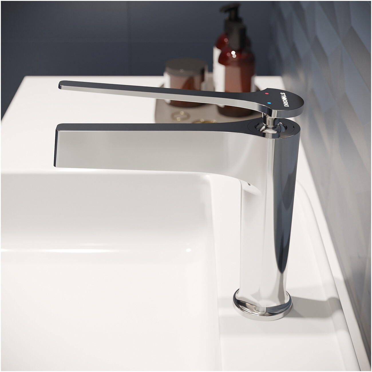 Смеситель для раковины однорычажный хром Stworki "Аулум" S06010CR - изображение 7