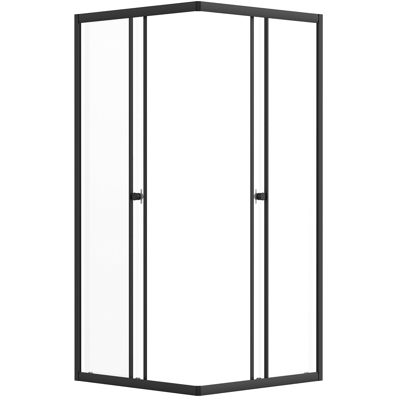 Душевой уголок квадратный 90х90 см черный Diwo "Анапа" Щ0000055508 - изображение 10