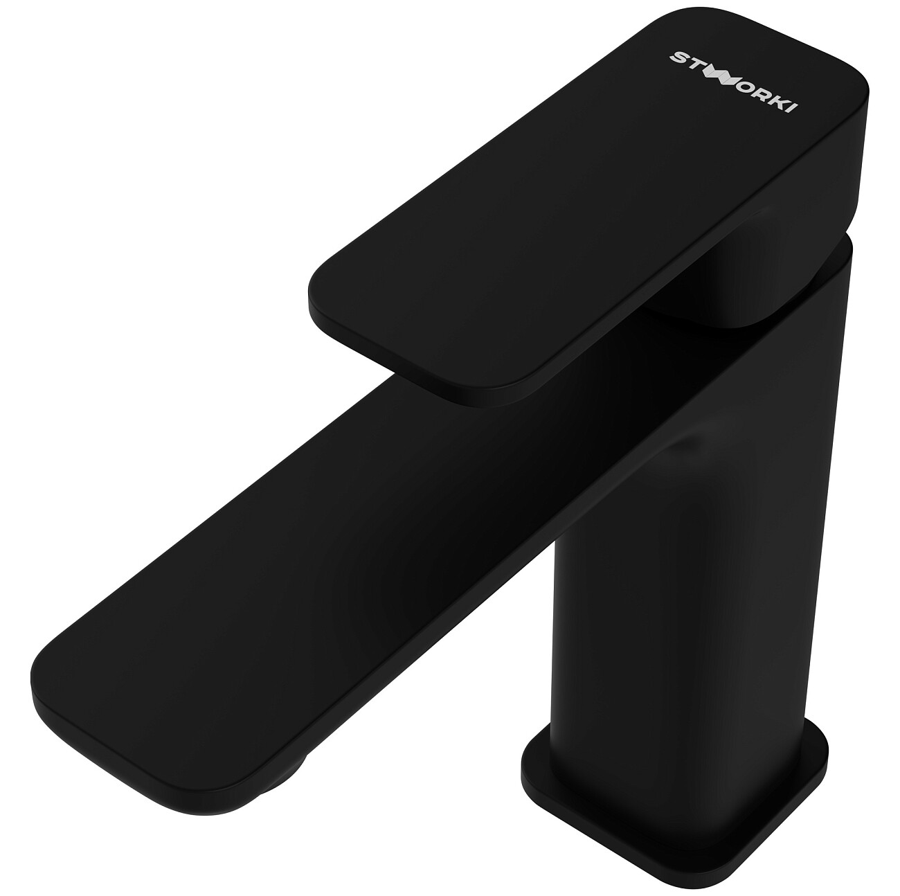 Смеситель для раковины однорычажный черный Stworki "Мосс" S43010BK - изображение 9