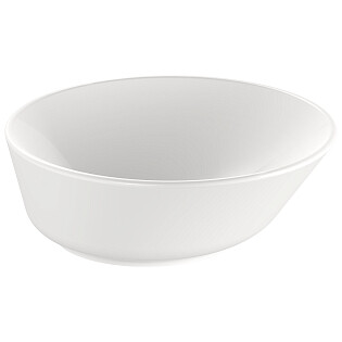 Раковина накладная фарфоровая круглая 38 см белая Vitra Geo 7421B003-0016