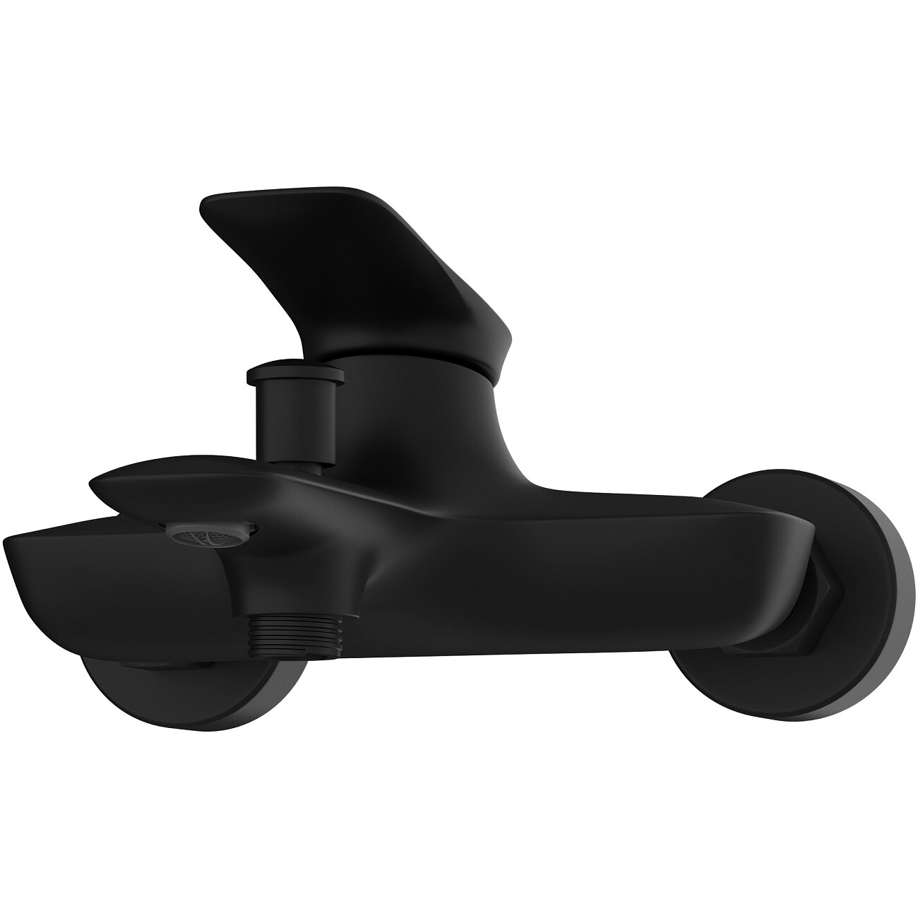 Смеситель для ванны с душем настенный черный Stworki "Молде" S23100BK - изображение 7