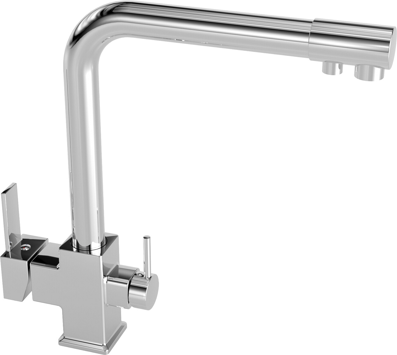 Смеситель для кухни хром Mega Life MG-TK06 с фильтром для воды "Кристалл" ECO H Pro - изображение 7