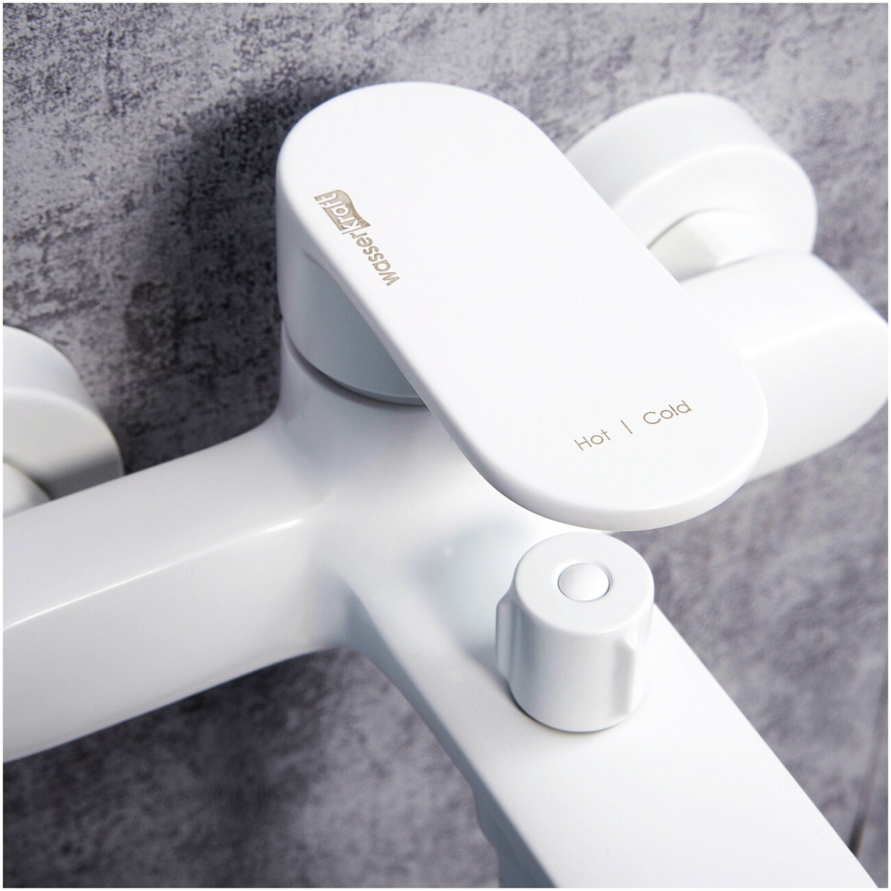 Душевой комплект с лейкой и коротким изливом белый Wasserkraft Mindel 8501 - изображение 6