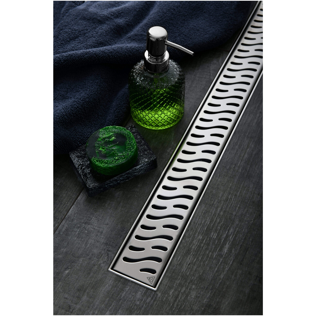 Душевой лоток с решеткой 35 см хром Creto Zigzag CRE-350 ZN - изображение 14