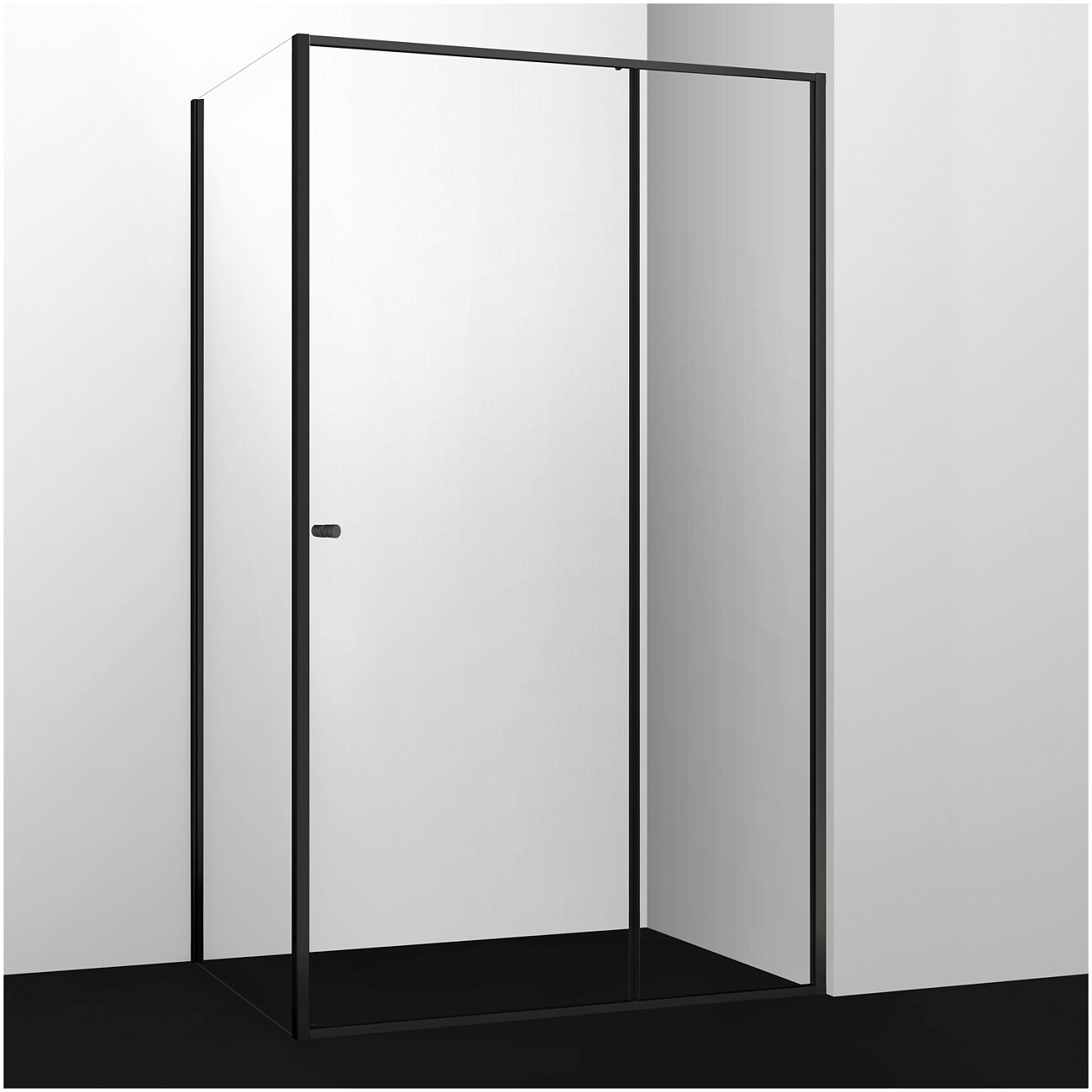 Душевой уголок прямоугольный 110х80 см черный Wasserkraft Dill 61S14 - изображение 6
