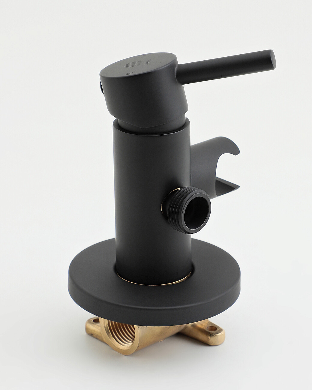 Гигиенический душ со смесителем и держателем металлический черный Stworki "Эстерсунд" E ES-05b - изображение 3