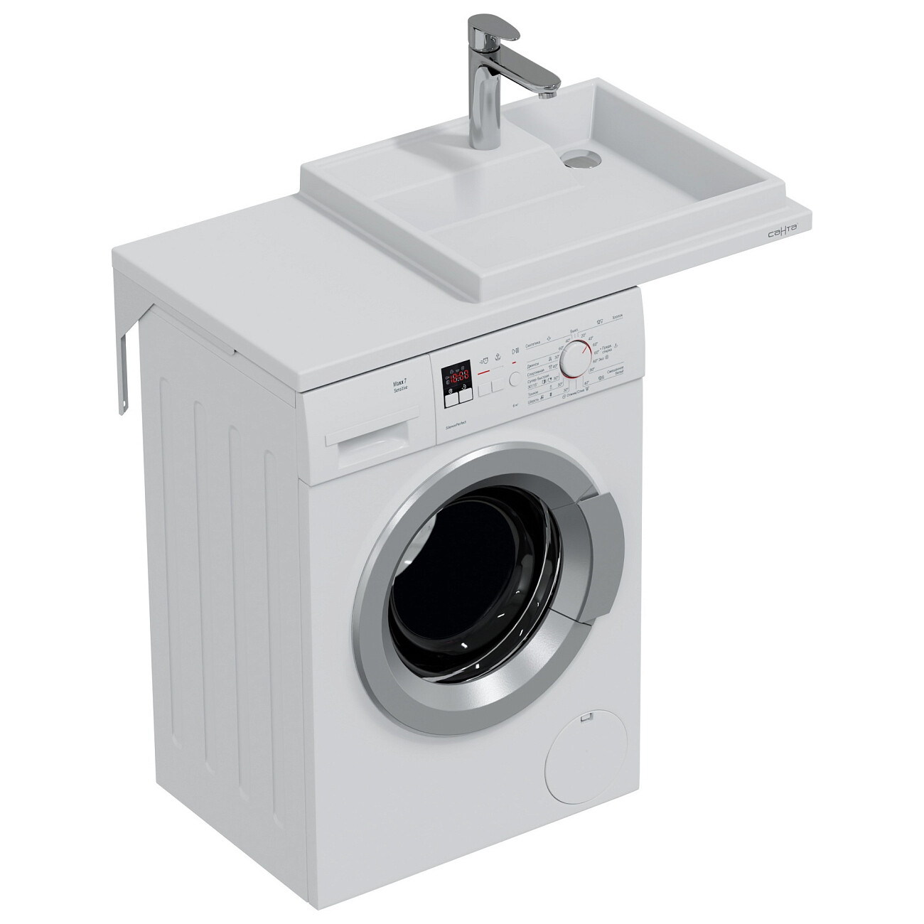 Раковина над стиральной машиной 50х90 см белая "Юпитер" 900129 - изображение 5