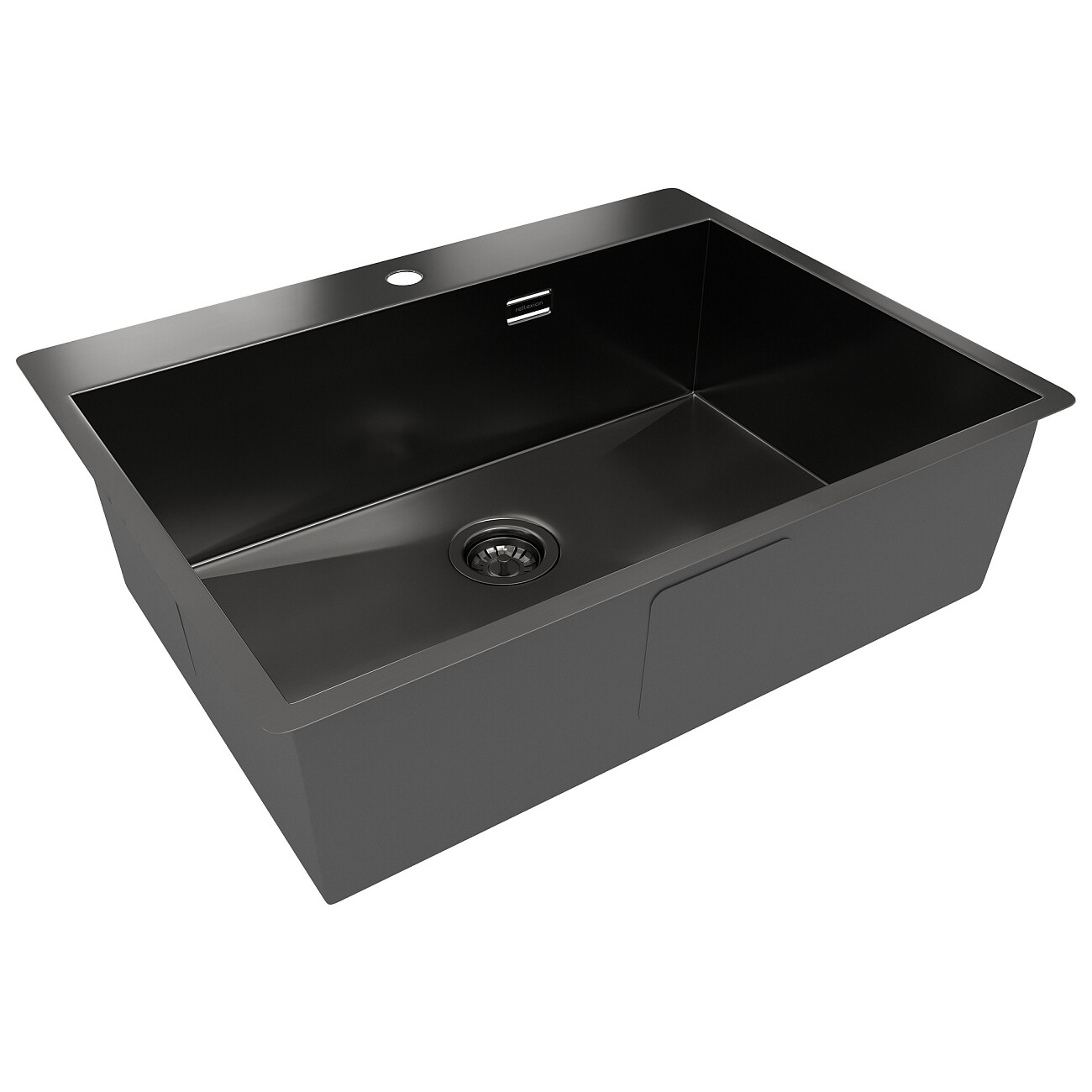 Кухонная мойка из нержавеющей стали 50х65 см оружейная сталь Reflexion Iseo RX2265BL - изображение 4