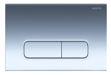 Кнопка смыва для унитазов хром глянцевый Aquatek 002B KDI-0000016