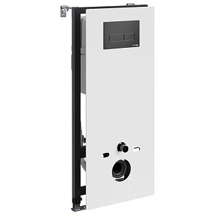 Инсталляция для подвесного унитаза с кнопкой смыва белая Abens 20TLT.010.ME.WH.MB03