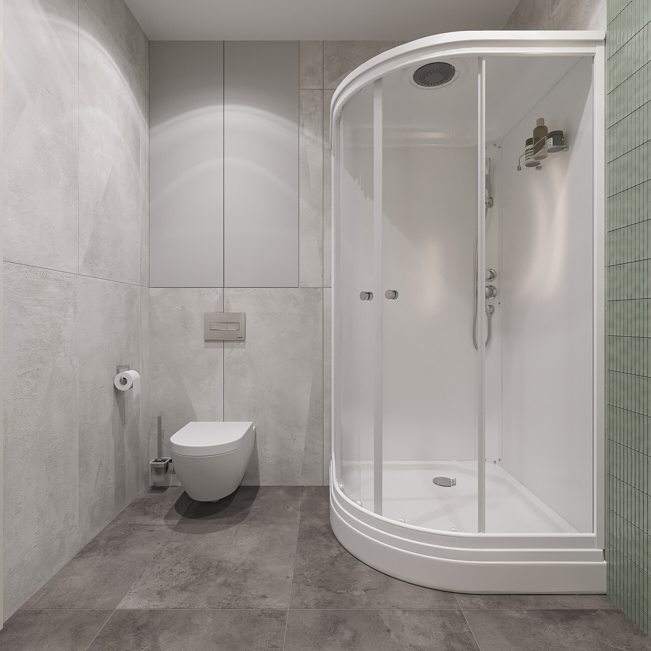 Душевая кабина четверть круга с низким поддоном 100х100 см белая Diwo "Новгород" Щ0000055613 - изображение 8