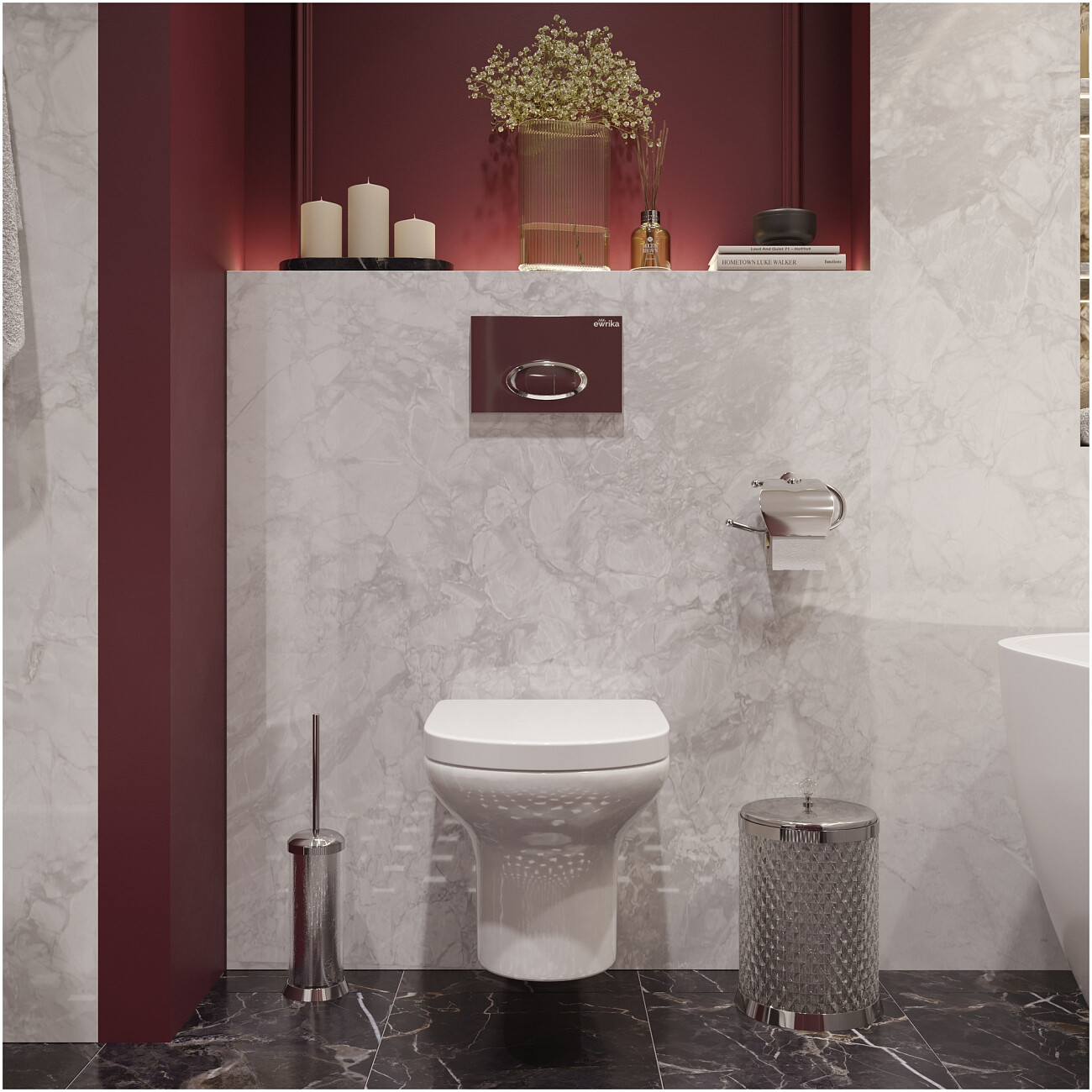 Унитаз подвесной с сиденьем микролифт белый Stworki "Хаммель" HDC520WH - изображение 9