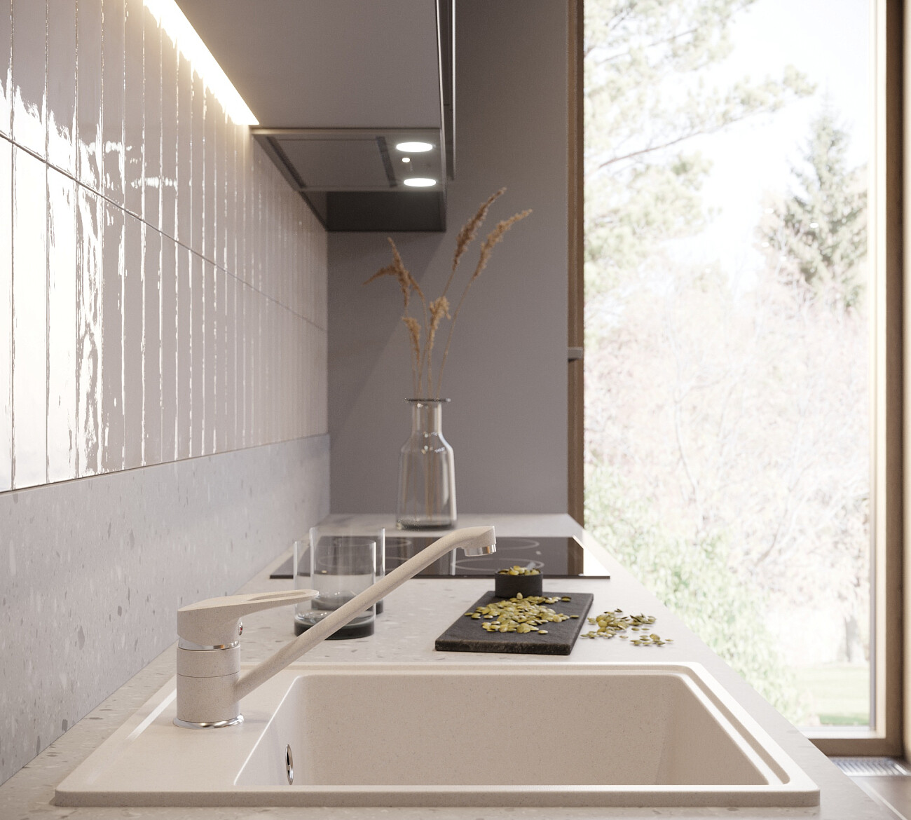 Смеситель для кухни однорычажный жасмин Domaci "Солерно" UQ-004-01 - изображение 5