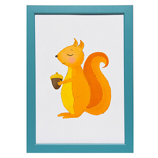 Постер 21х30 см "Белочка"