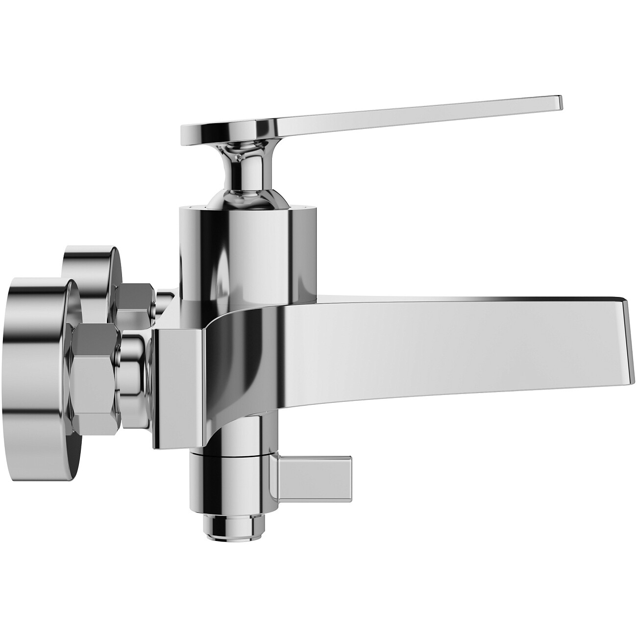 Смеситель для ванны с душем настенный хром Stworki "Аулум" S06100CR - изображение 7