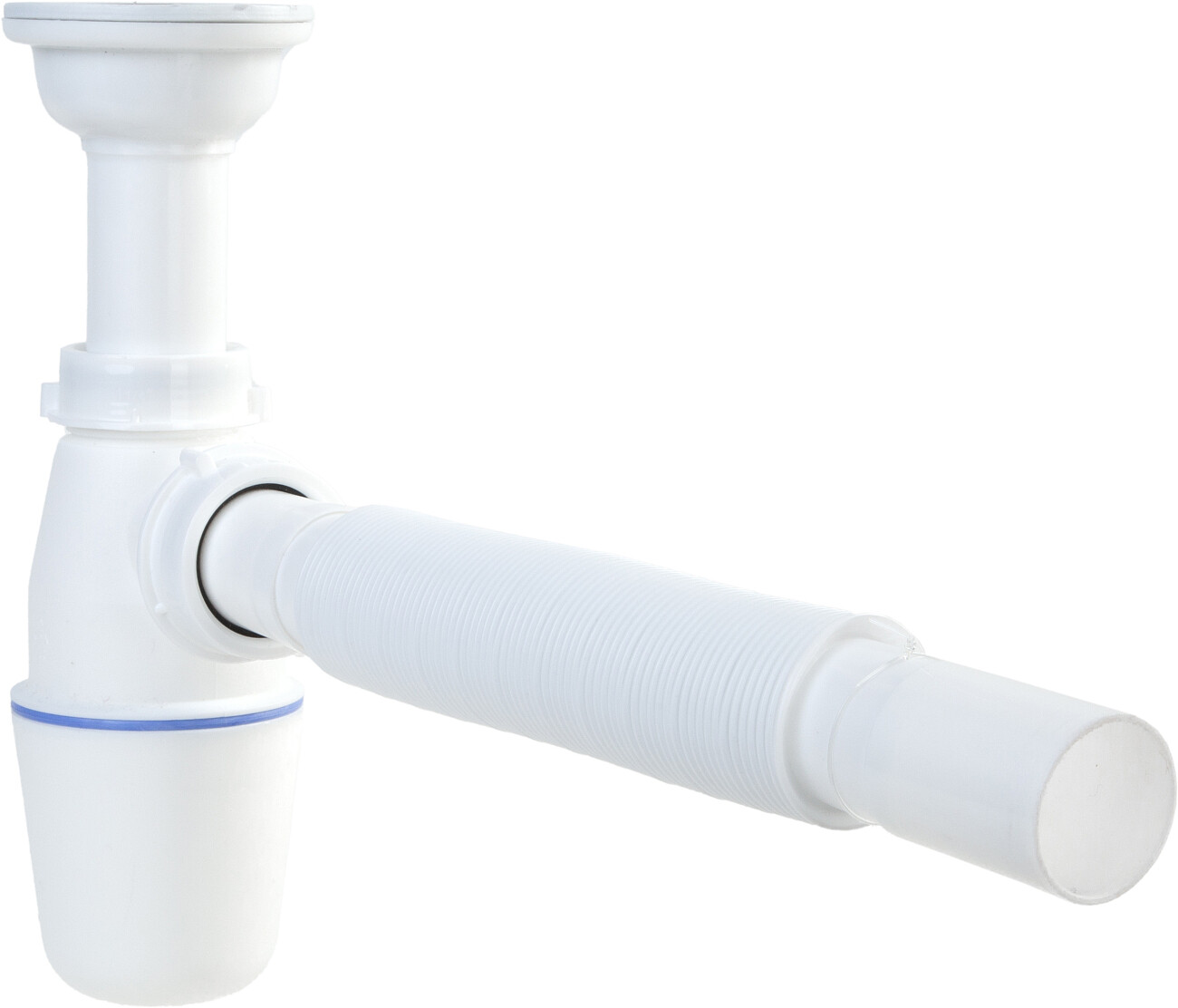 Сифон для раковины пластиковый белый Ewrika 0301003024 - изображение 3