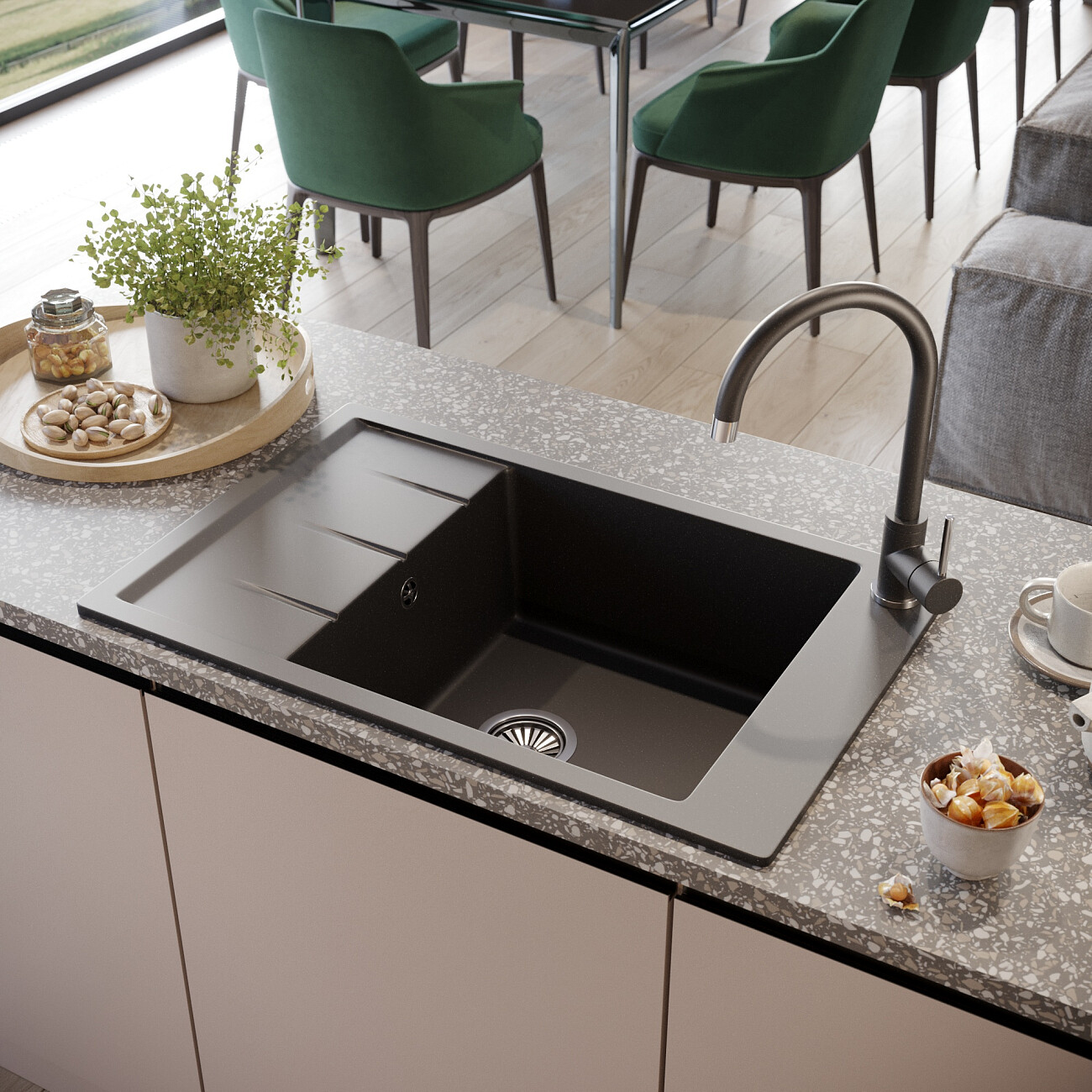 Смеситель для кухни однорычажный морион Domaci "Солерно" DC-3004 - изображение 4