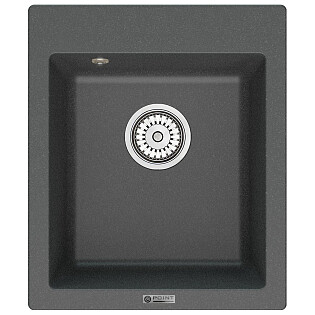 Мойка кухонная кварцевая квадратная графит Point &quot;Динара 42&quot; PN3004GR