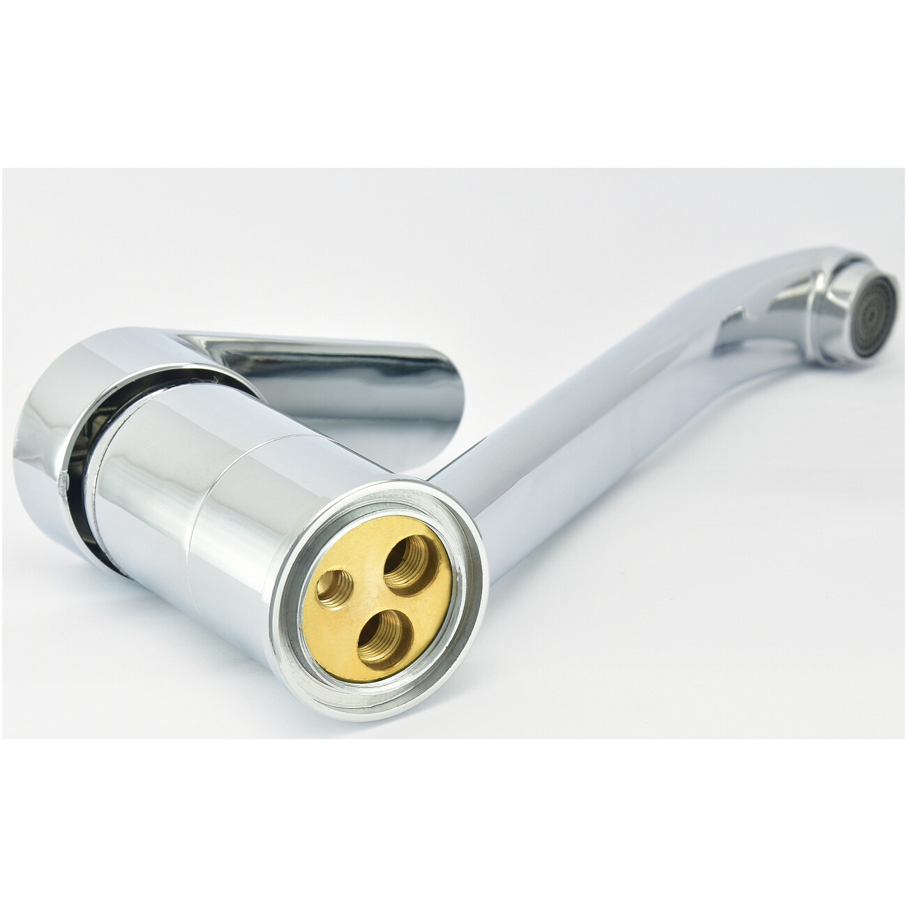 Смеситель для кухни латунный однорычажный с поворотным изливом хром Istok life Luxe 0402.773 - изображение 12